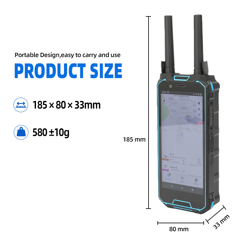 100MHz-6GHz 3KM Range Handheld Drone Detection System Wide Range Positioning Equipment with FPV Mapping & DJI Detector
