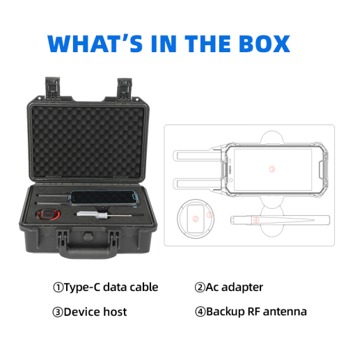 100MHz-6GHz 3KM Range Handheld Drone Detection System Wide Range Positioning Equipment with FPV Mapping & DJI Detector