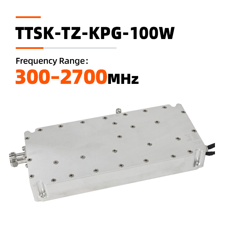 100W 300-2700MHZ Wideband GaN RF Power Amplifier Module RS485 Temperature Monitoring for Anti Drone System
