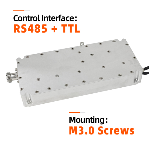 100W 300-2700MHZ Wideband GaN RF Power Amplifier Module RS485 Temperature Monitoring for Anti Drone System