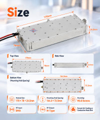 100W Wideband RF Power Amplifier Module 300-2700MHz for Anti-Drone Systems