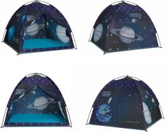 Space World Play Tent-Kids Galaxy Dome Tent Playhouse for Boys and Girls Imaginative Play-Astronaut Space for Kids Indoor and Outdoor Fun