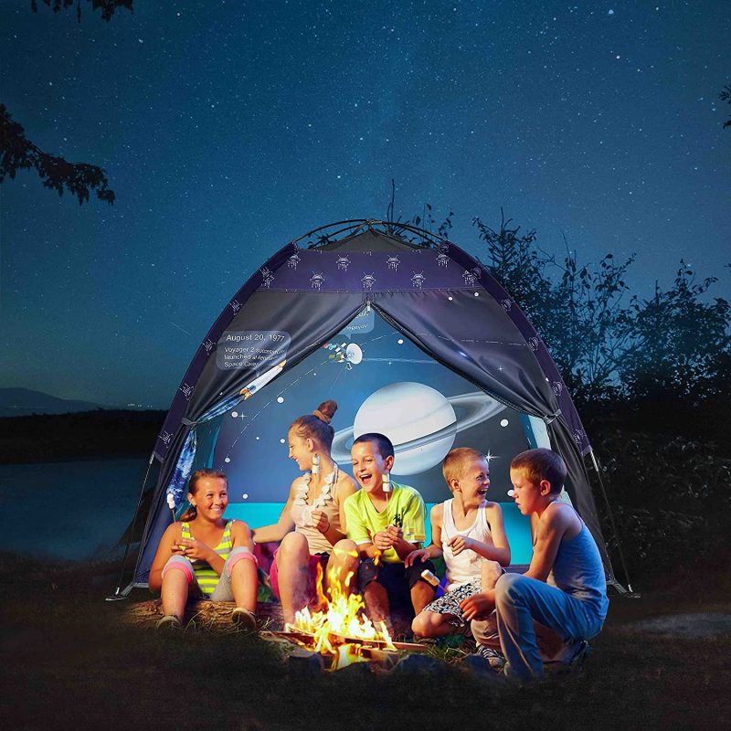 Space World Play Tent-Kids Galaxy Dome Tent Playhouse for Boys and Girls Imaginative Play-Astronaut Space for Kids Indoor and Outdoor Fun