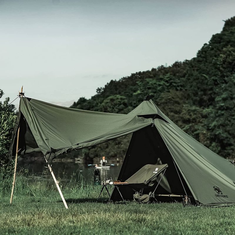 Teepee Hot Tent with Snow Skirt