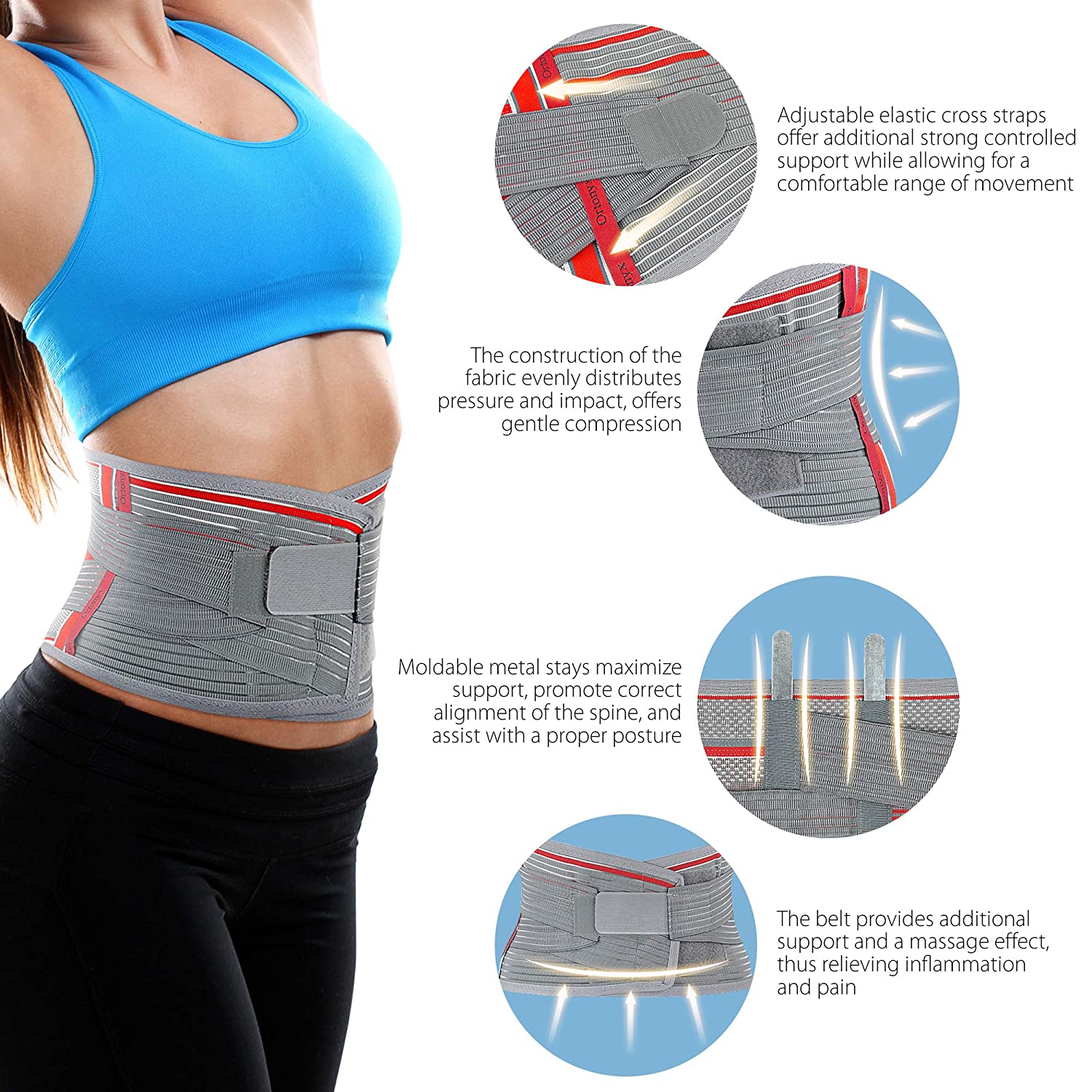 Support Belt Lumbosacral Back Brace