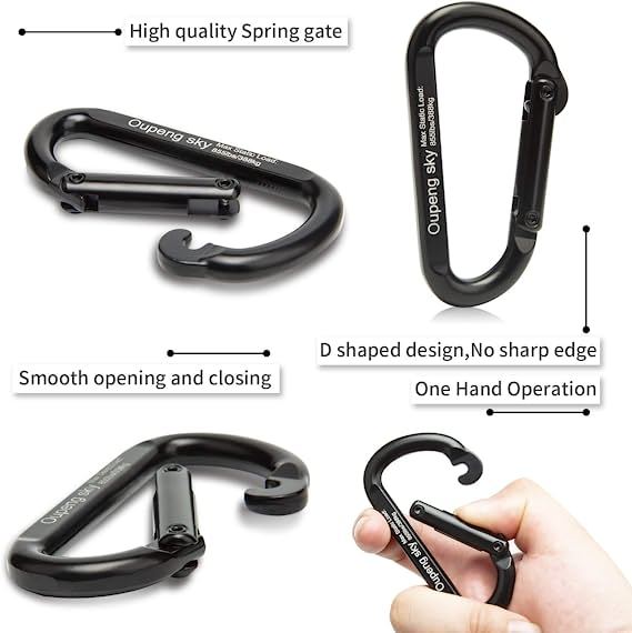 Heavy Duty D Ring Caribeener Clips