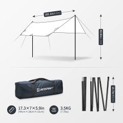 Lightweight Car Awning Sunshade