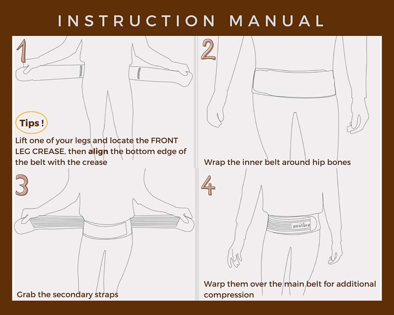 Sacroiliac Hip Belt for Women and Men