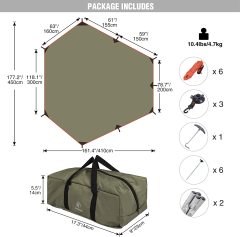 Waterproof Car Side Awning Sun Shelter