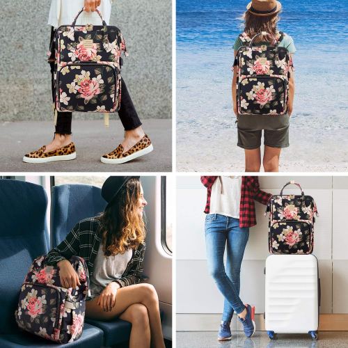 Stylish College School Backpack with USB Charging Port