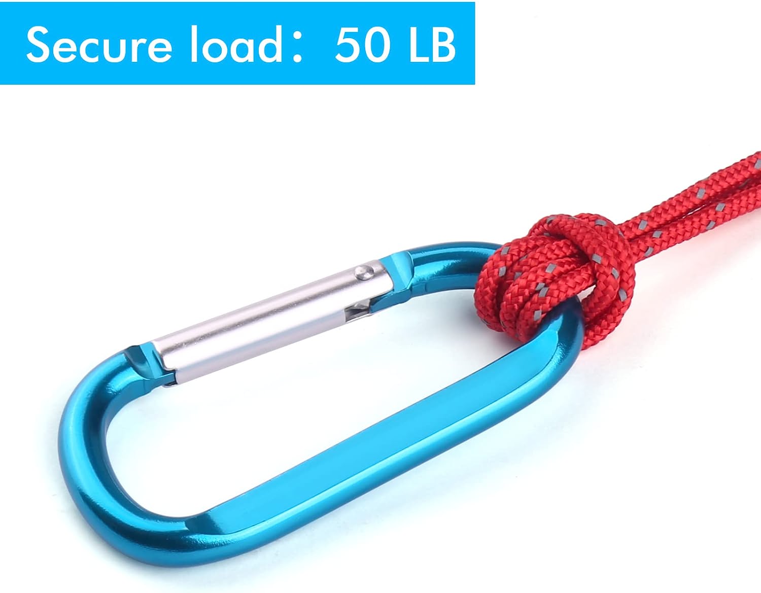 Large Aluminum D Ring Shape Carabeaner
