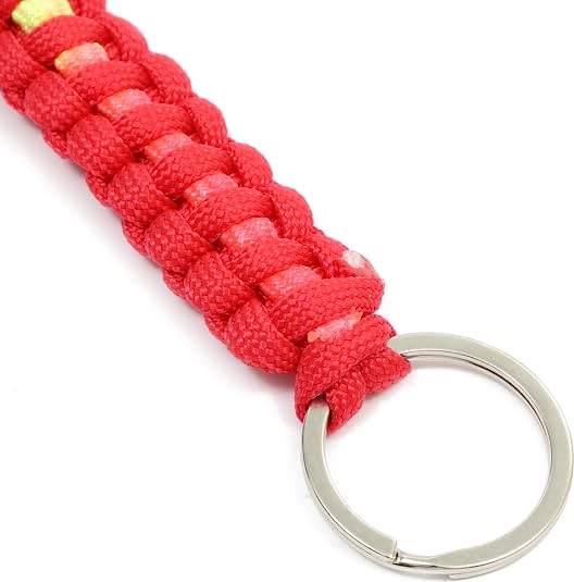 Paracord Keychain with Split Rings