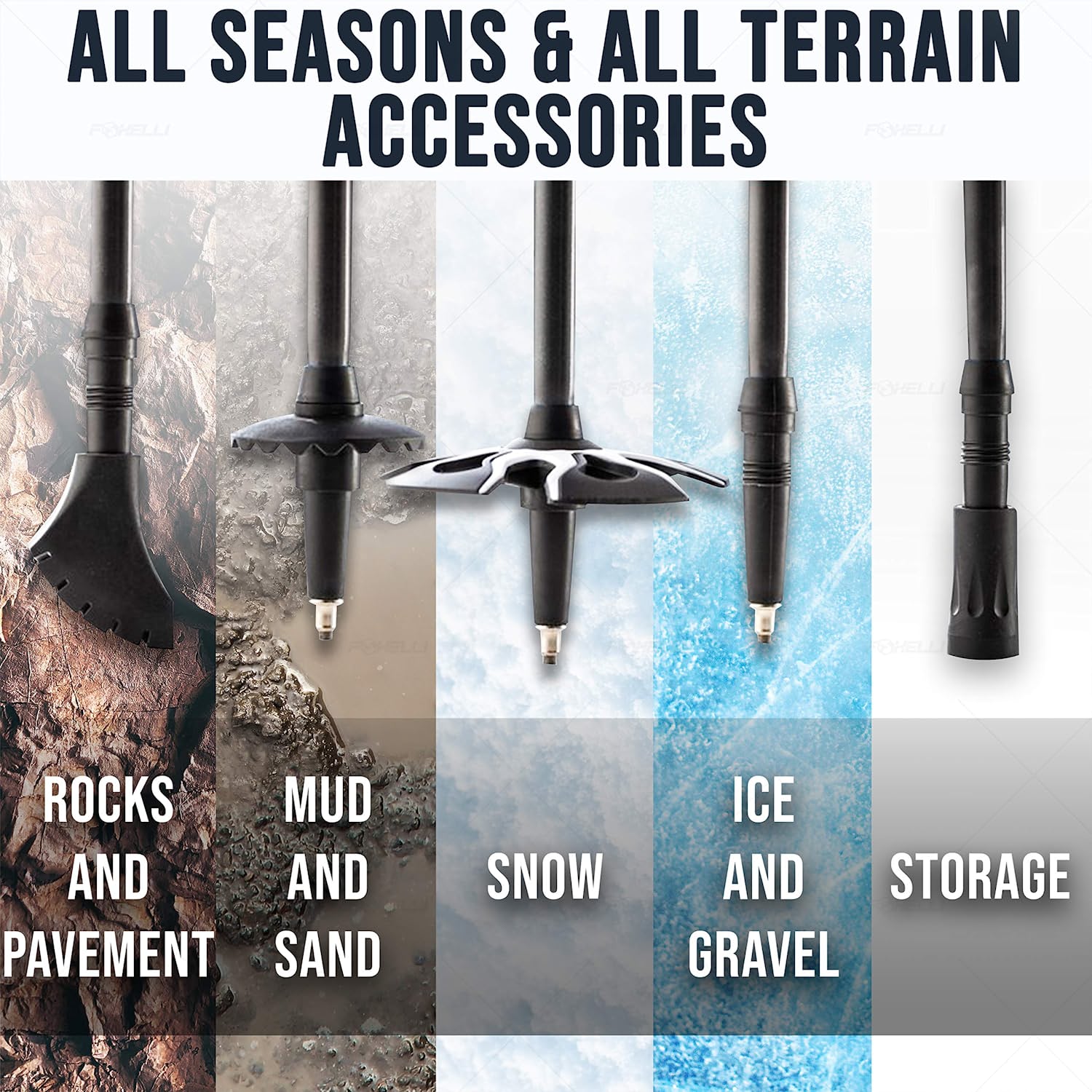 Collapsible Hiking Poles for Backpacking Gear