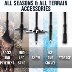 Collapsible Hiking Poles for Backpacking Gear