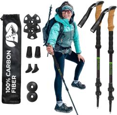 Carbon Fiber Collapsible Walking Stick for Hiking