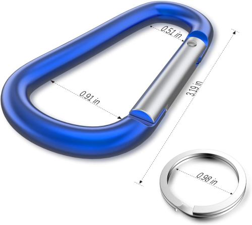 Aluminum Carabiner D Ring