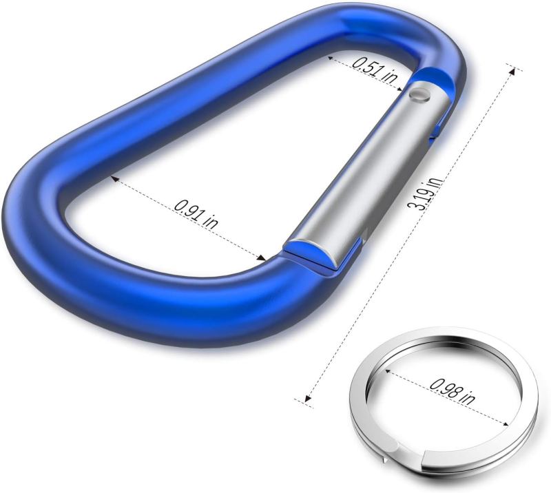Aluminum Carabiner D Ring