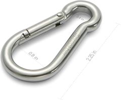Stainless Steel Spring Snap Hook Carabiner