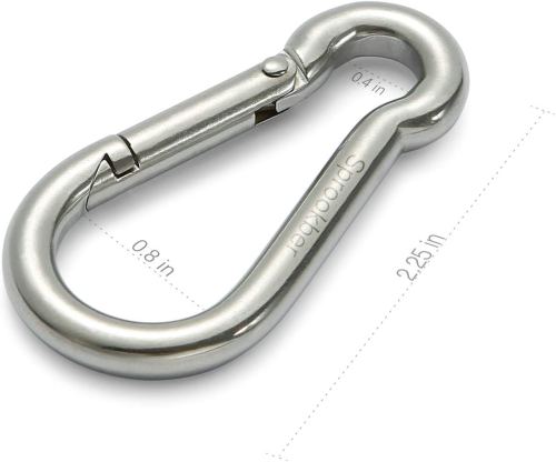 Stainless Steel Spring Snap Hook Carabiner