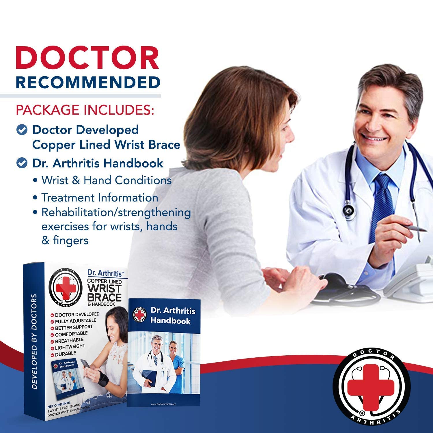 Doctor Developed Copper Wrist Brace