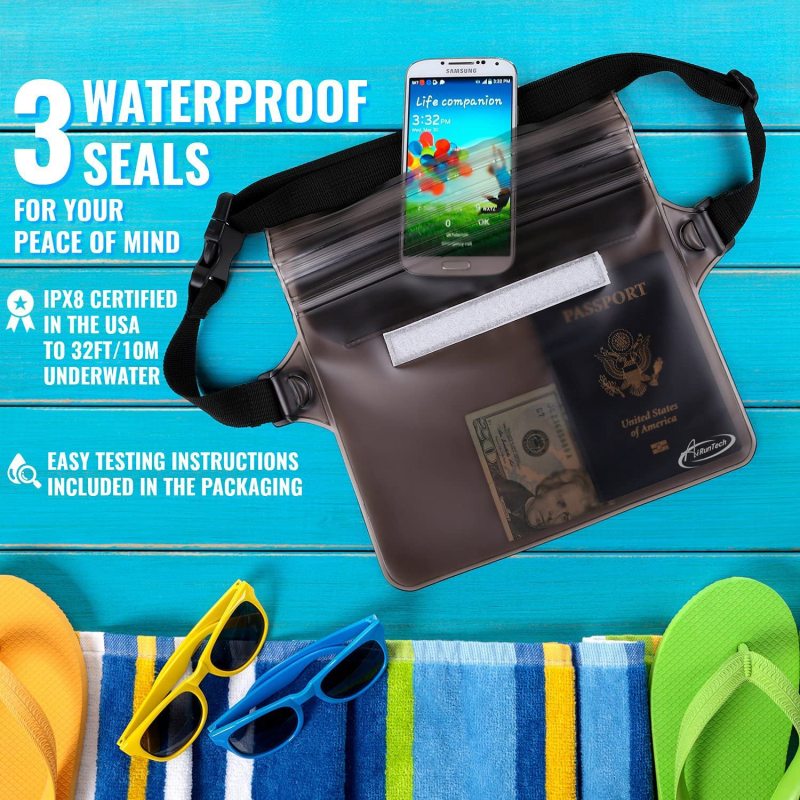 Waterproof Pouch with Waist Strap