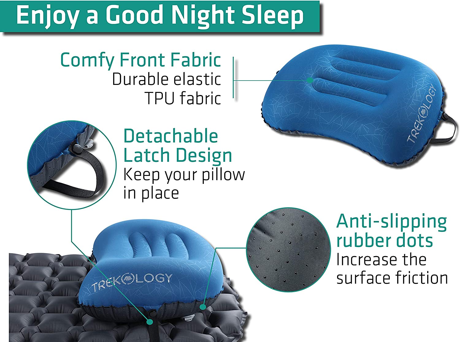 Ultralight Inflatable Camping Travel Pillow