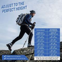Collapsible Strong Aluminum Walking Sticks