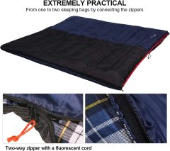 Cotton Flannel Sleeping Bag for Camping Backpacking