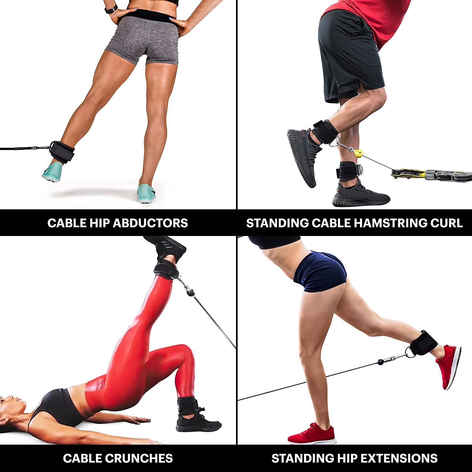 Ankle Strap for Cable Machine Attachments Gym