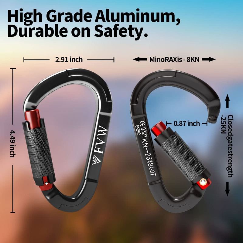 Auto Locking Rock Climbing Carabiner Clips
