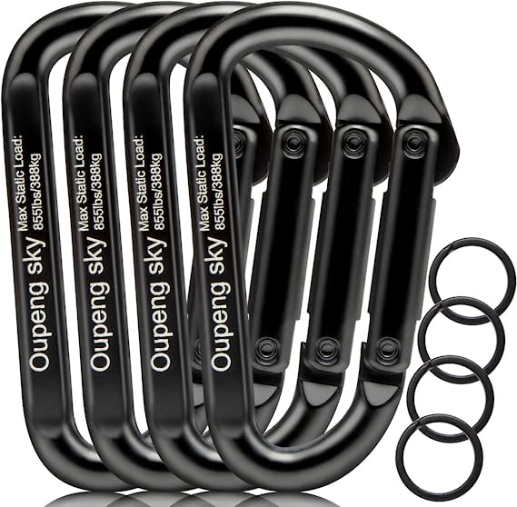 Heavy Duty D Ring Caribeener Clips