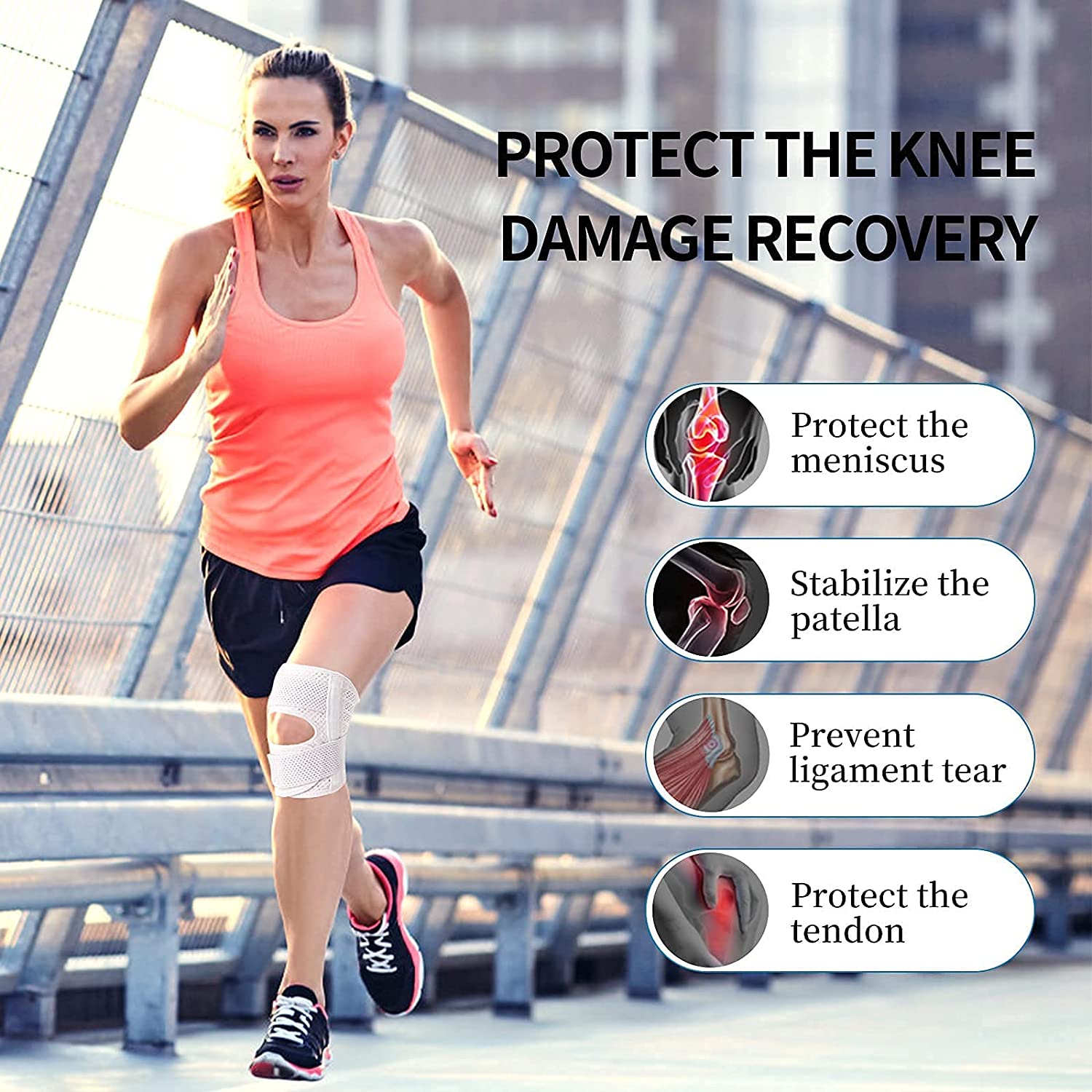 Breathable Adjustable Knee Support