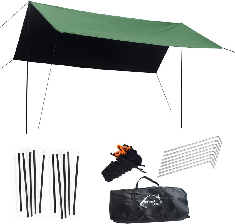 Wind Tour Portable Multifunctional Outdoor Camping Traveling Awning