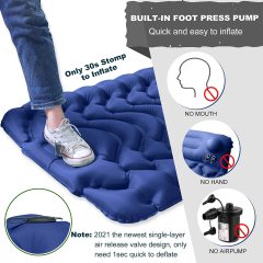 Inflatable Sleeping Mat with Pillow