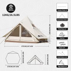 Cotton Canvas Luxury Yurt Camping Tent