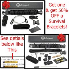 Paracord Keychain with Carabiner for Camping