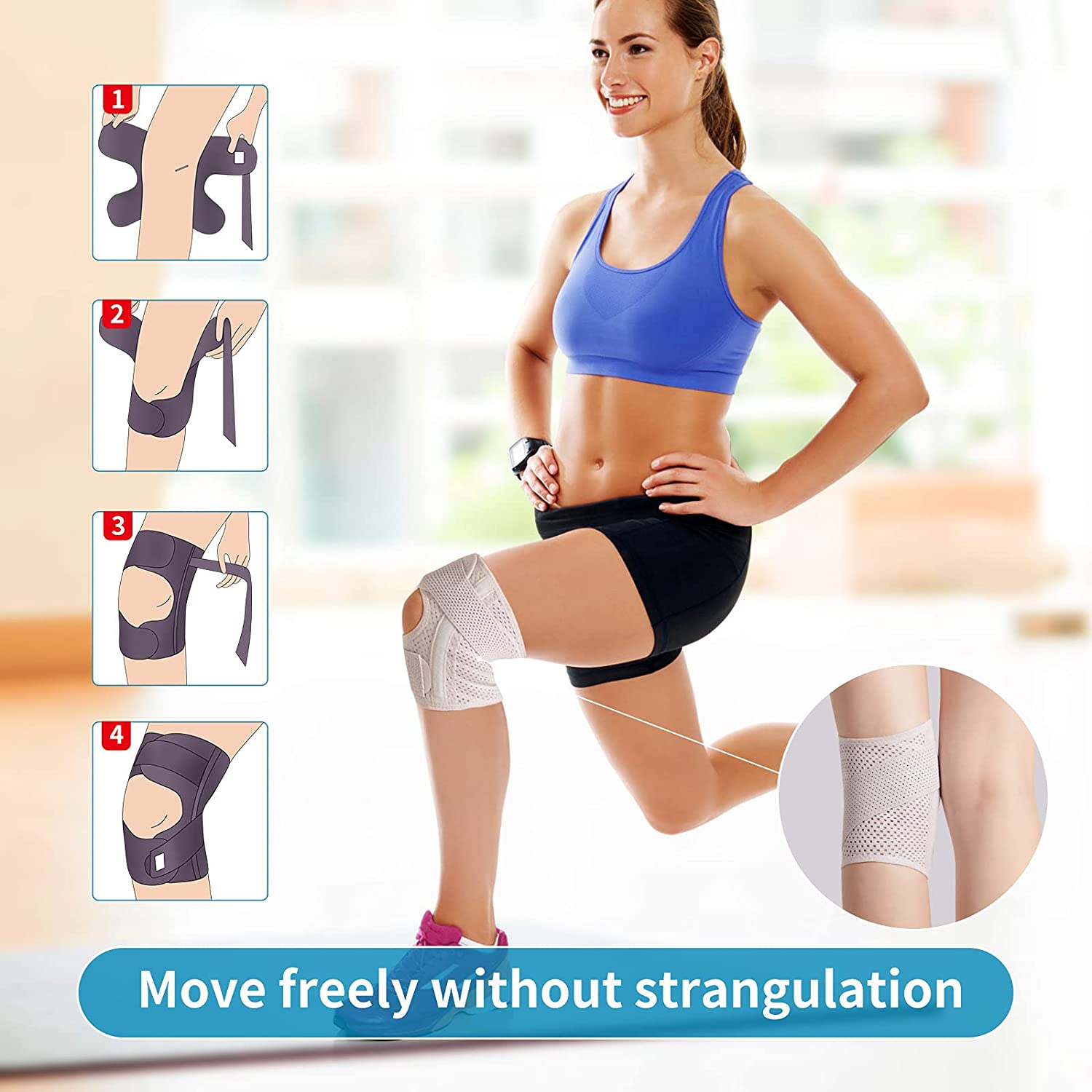 Breathable Adjustable Knee Support