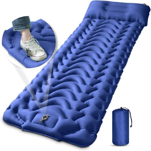 Inflatable Sleeping Mat with Pillow