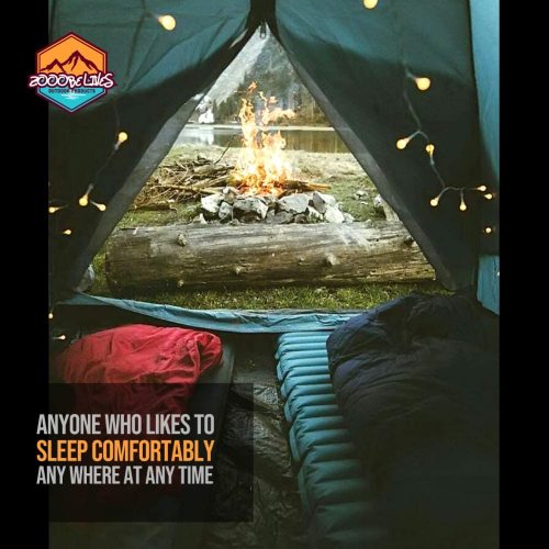 Extra Thickness Inflatable Sleeping Pad with Built-in Pump