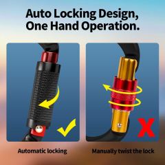 Auto Locking Rock Climbing Carabiner Clips