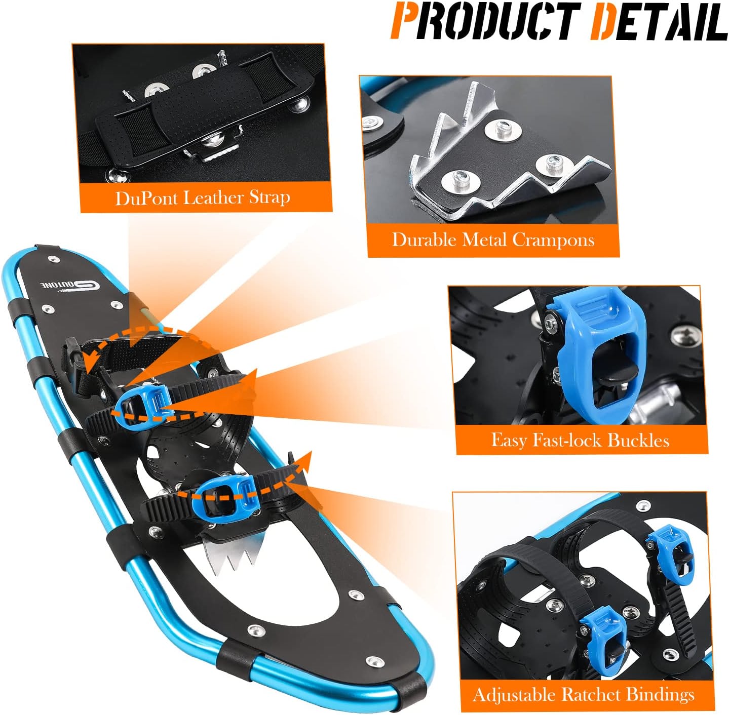 Light Weight Snowshoes with Poles