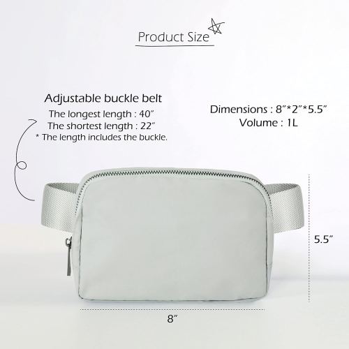 Unisex Mini Belt Bag with Adjustable Strap
