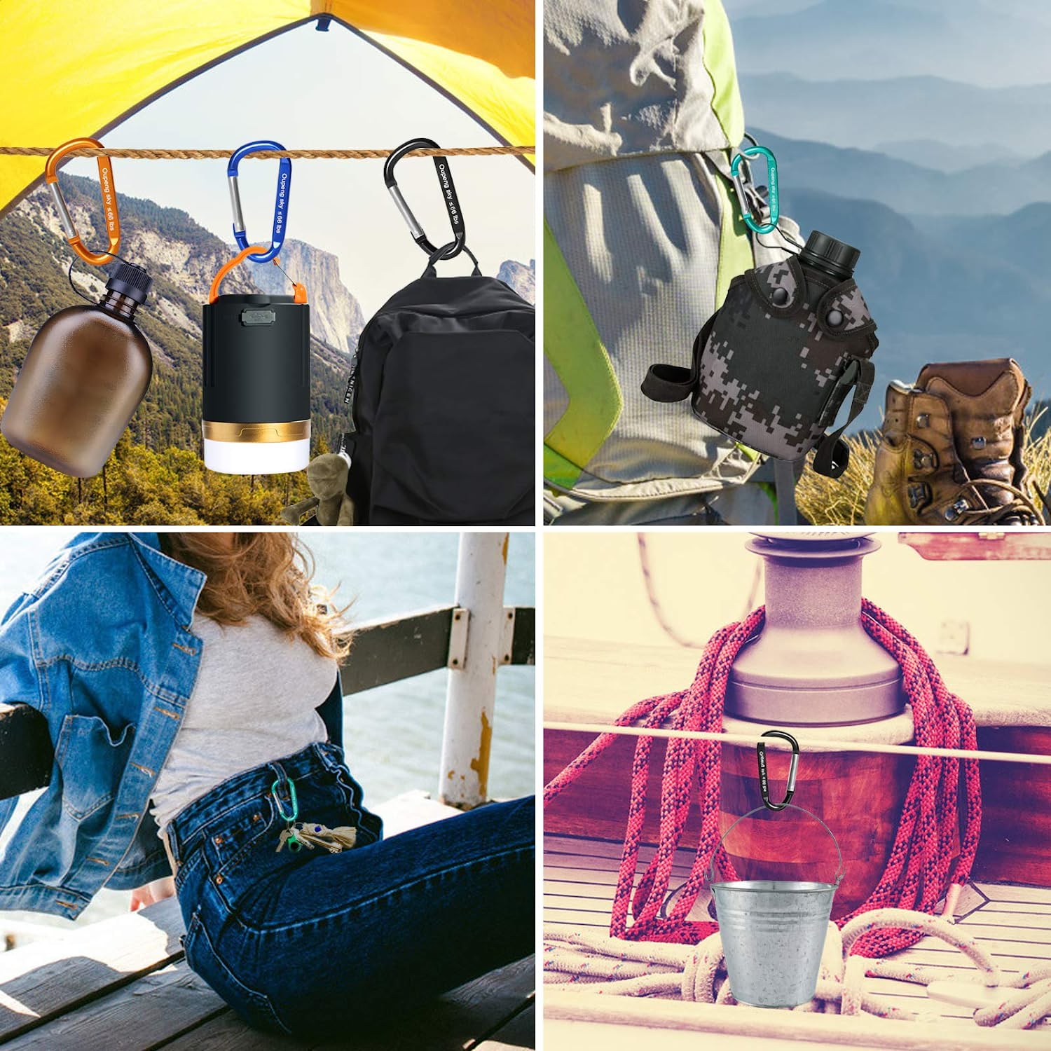 Aluminum Carabeaner Key Clip