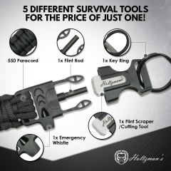 Paracord Keychain with Carabiner for Camping