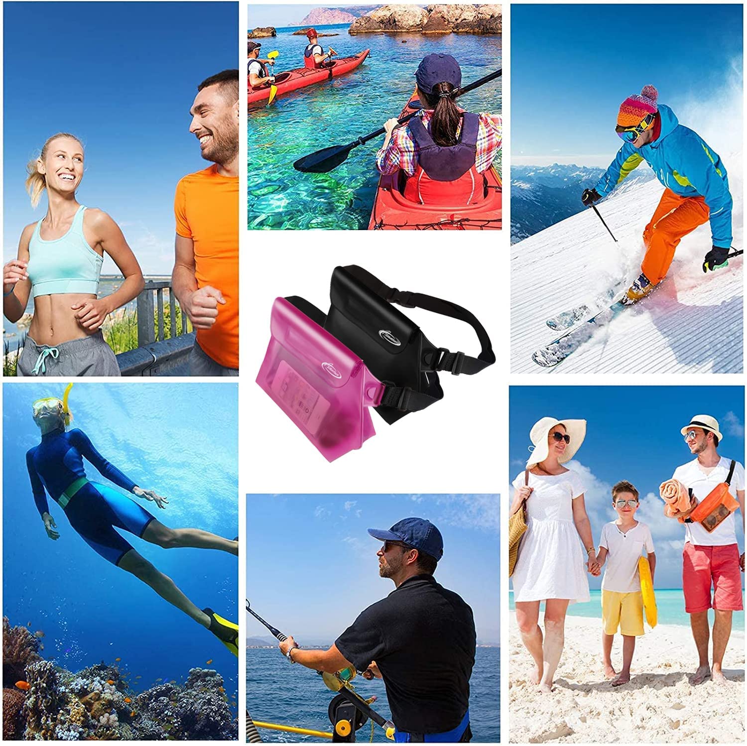 Waterproof Pouch with Waist Strap