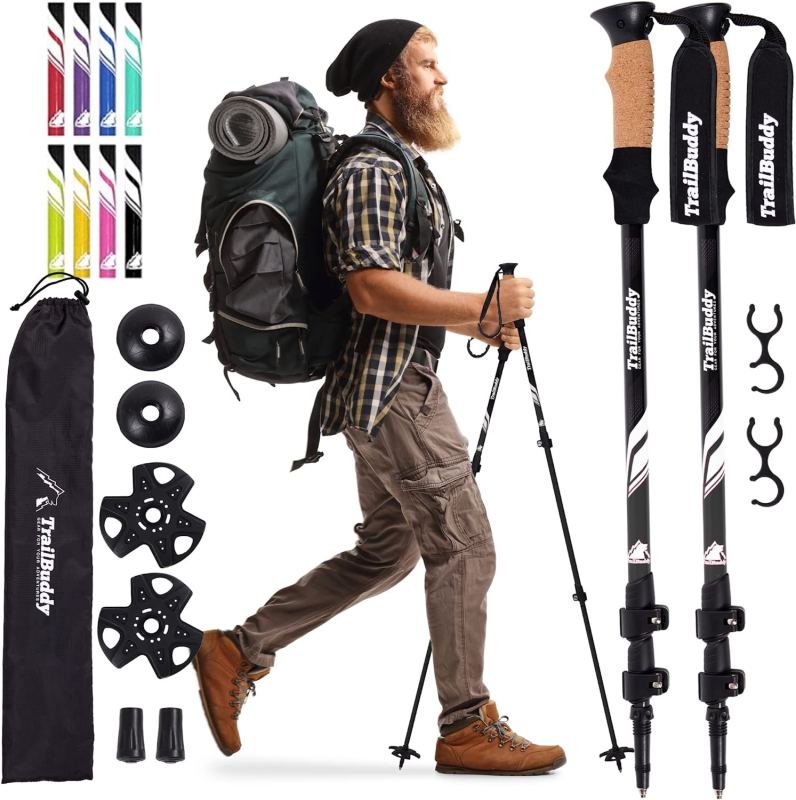 Collapsible Hiking Poles for Backpacking Gear