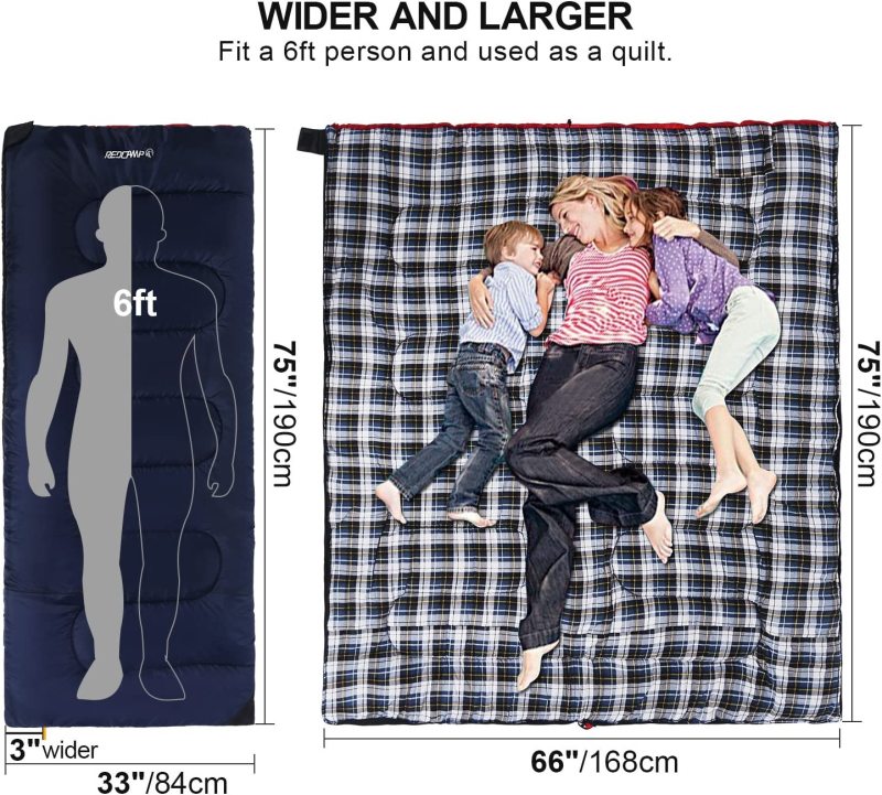Cotton Flannel Sleeping Bag for Camping Backpacking