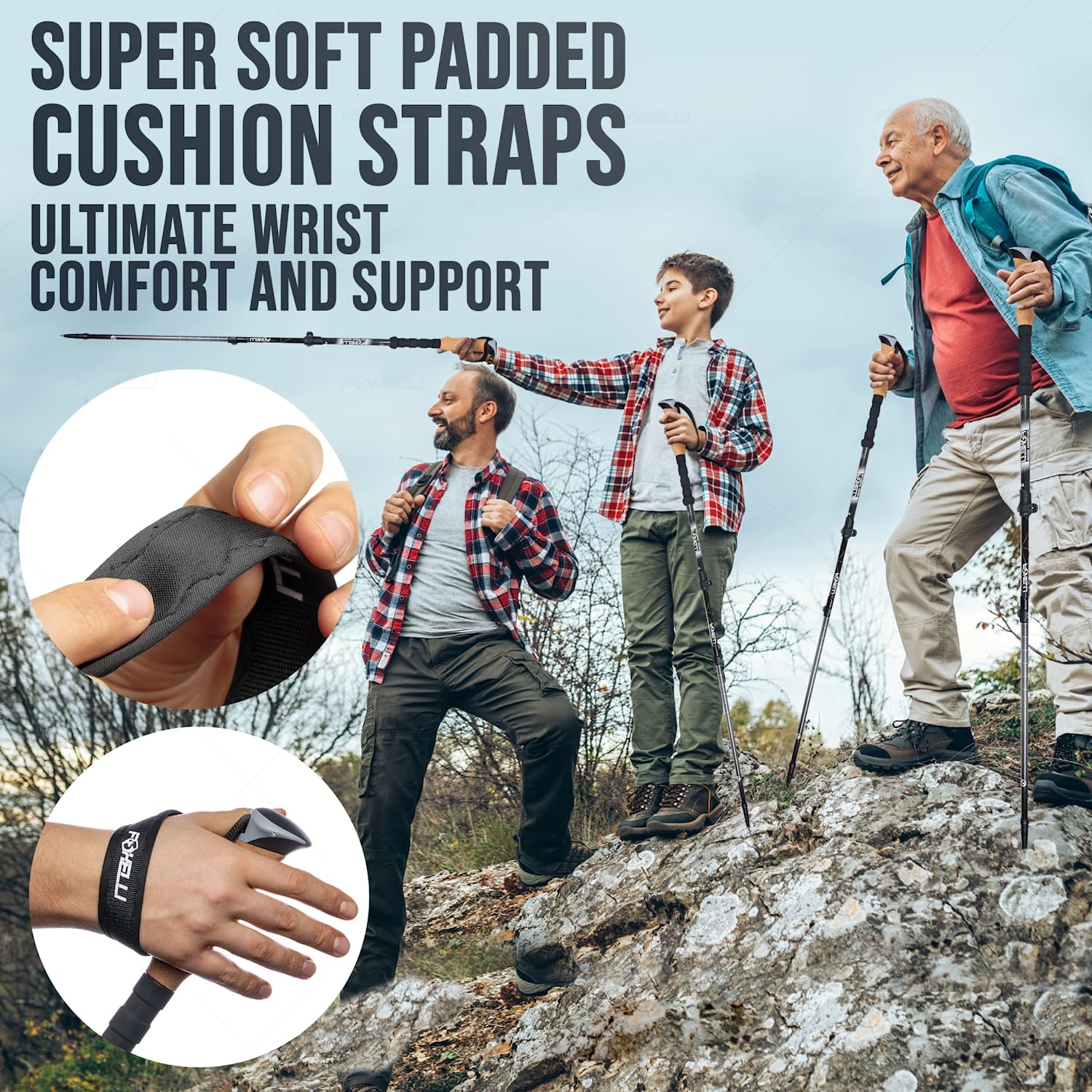 Lightweight Collapsible Hiking Poles