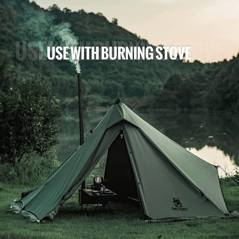 Teepee Hot Tent with Snow Skirt