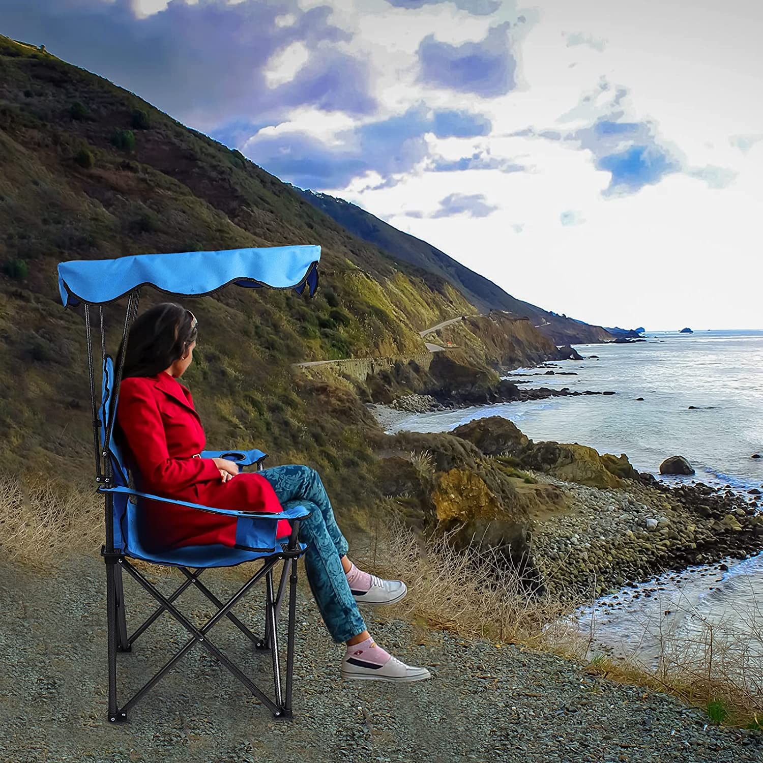 Camp Chair with Shade